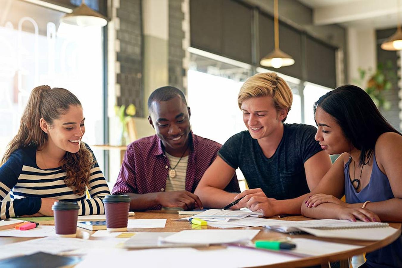 employees working together on a project hybrid team escape room fall weather local community encourages teams scavenger hunt pun intended apple picking fun way company culture fall team building