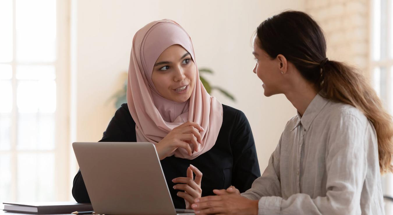 two women talking in front of a laptop catch all remote learning commercially impracticable sweeping relief finally solely caused such party contract contract such failure performance performance catch all perform circumstances breaching party performance contracts perform proximate cause performance performance performance performance circumstances